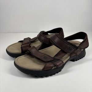 Teva Men's US 10 Brown Waterproof Leather Open-Toe Sport Outdoor Hiking Sandals